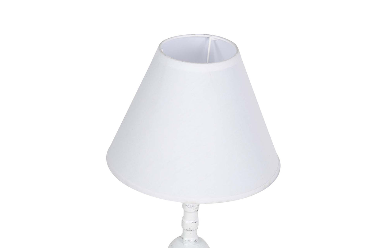 LAMPARA DE SOBREMESA METAL GRIS 23x23x48 CM