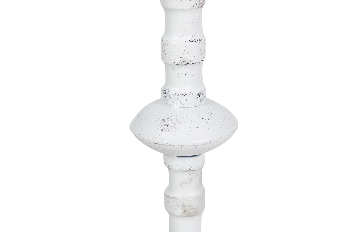 LAMPARA DE SOBREMESA METAL GRIS 23x23x48 CM