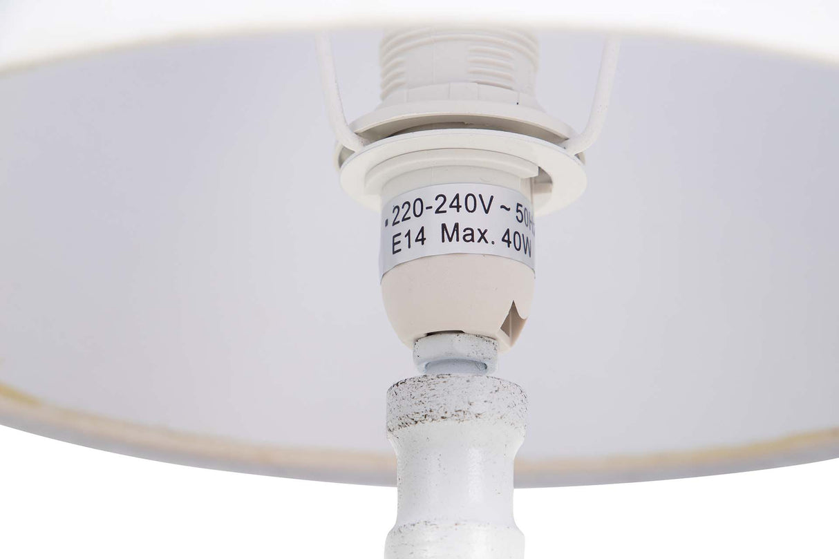 LAMPARA DE SOBREMESA METAL GRIS 23x23x48 CM