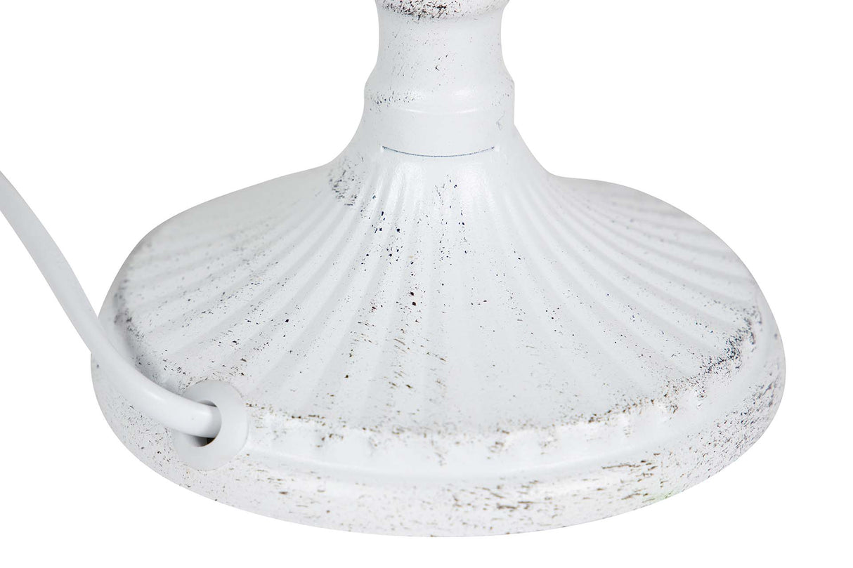 LAMPARA DE SOBREMESA METAL GRIS 23x23x48 CM