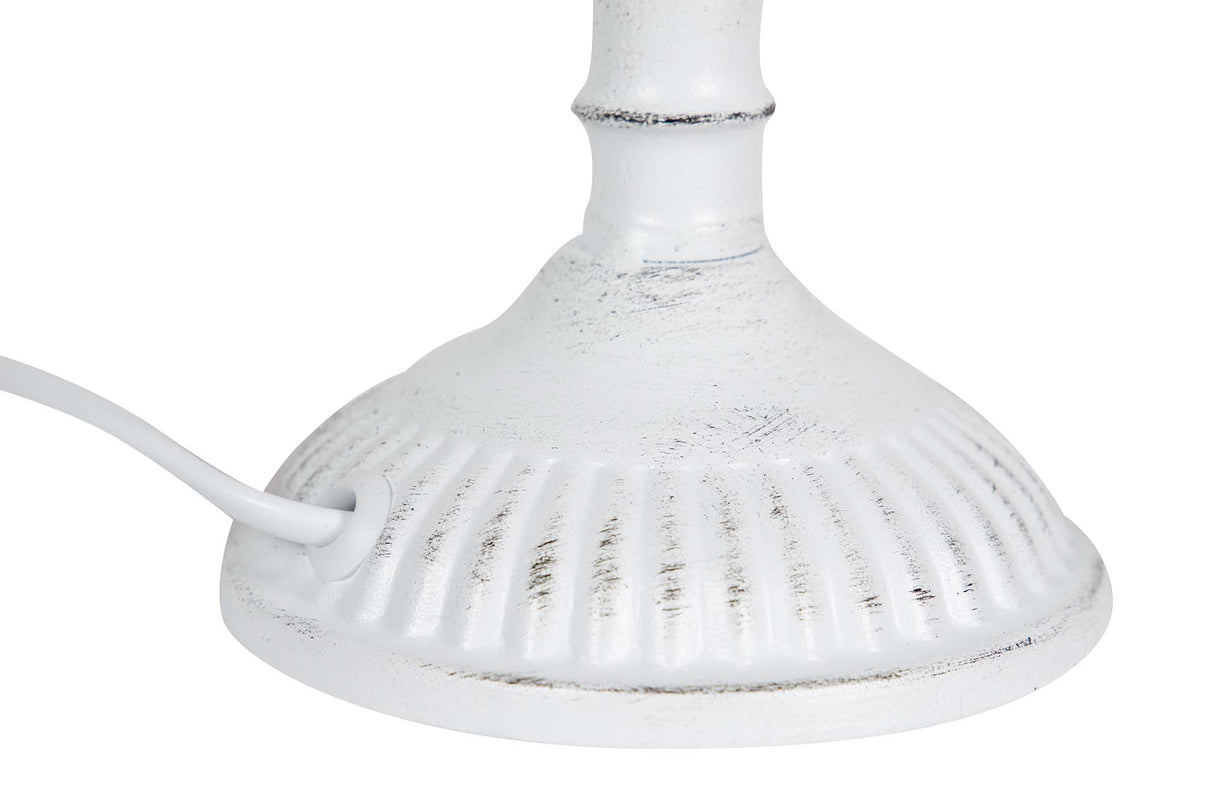 LAMPARA DE SOBREMESA METAL GRIS 23x23x49 CM