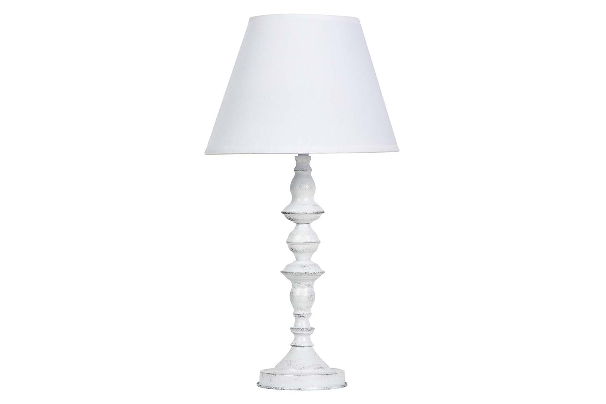 LAMPARA DE SOBREMESA METAL GRIS 25x25x50 CM