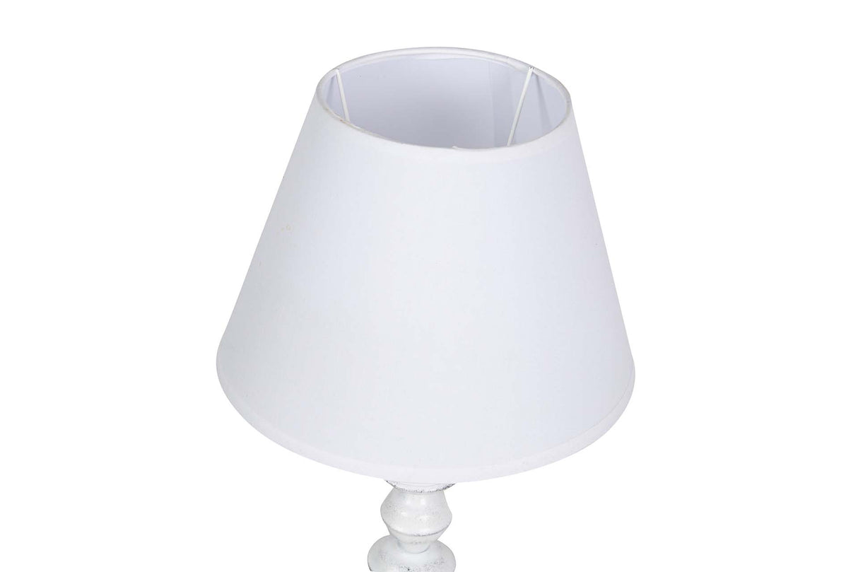 LAMPARA DE SOBREMESA METAL GRIS 25x25x50 CM