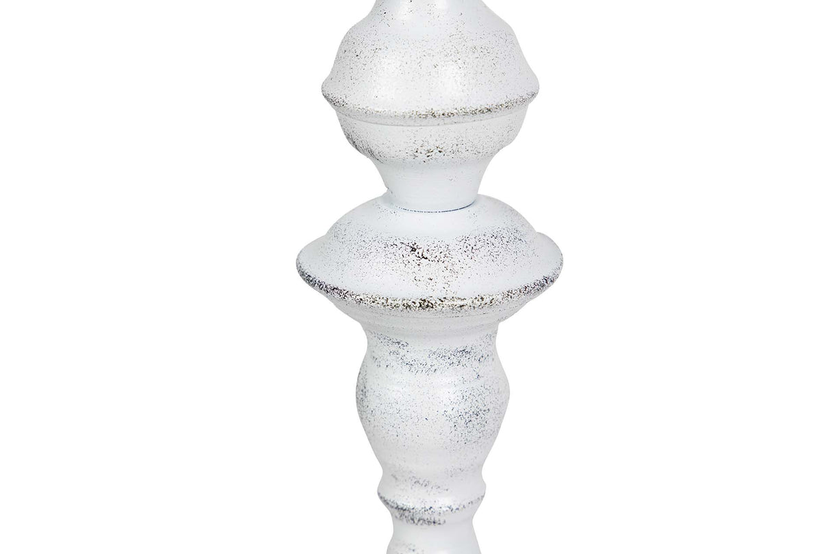 LAMPARA DE SOBREMESA METAL GRIS 25x25x50 CM