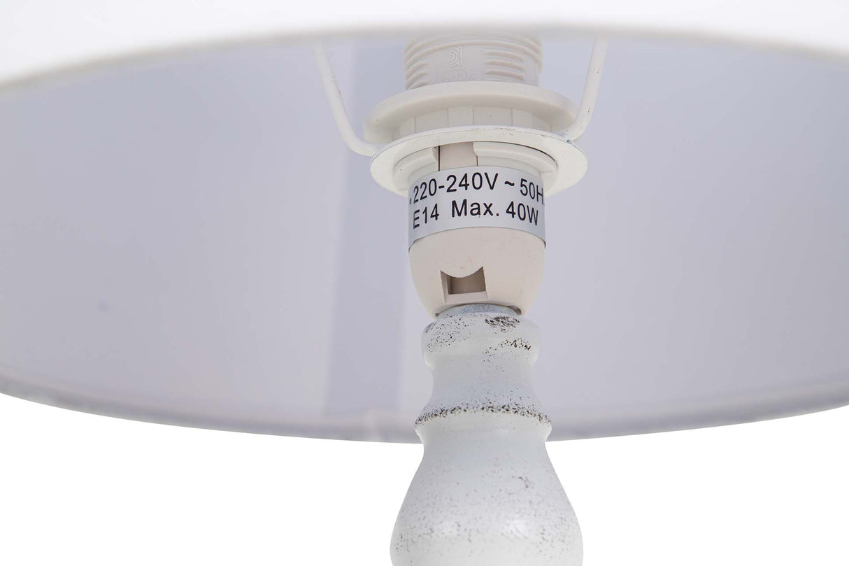 LAMPARA DE SOBREMESA METAL GRIS 25x25x50 CM