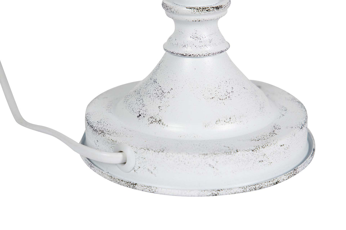 LAMPARA DE SOBREMESA METAL GRIS 25x25x50 CM