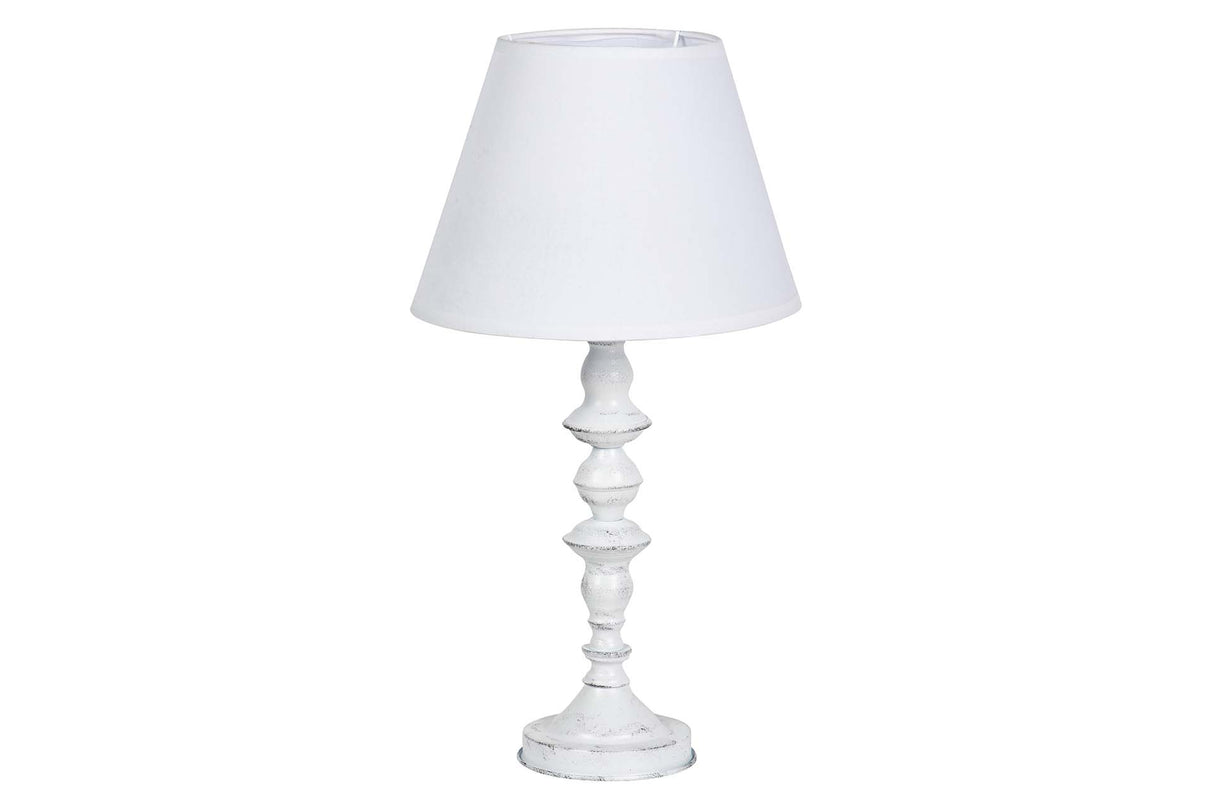 LAMPARA DE SOBREMESA METAL GRIS 25x25x50 CM