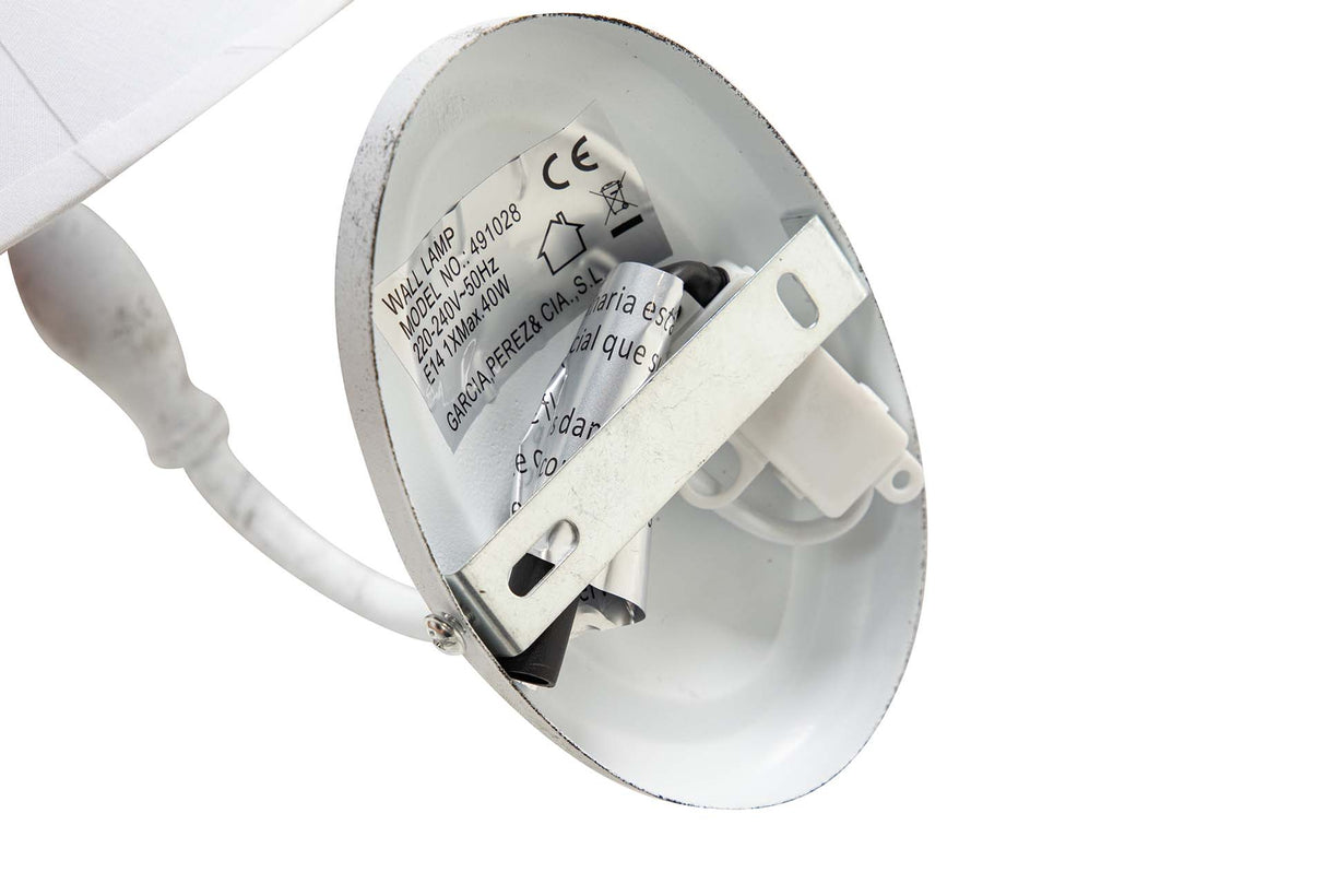 APLIQUE DE PARED METAL GRIS 20x27x25 CM