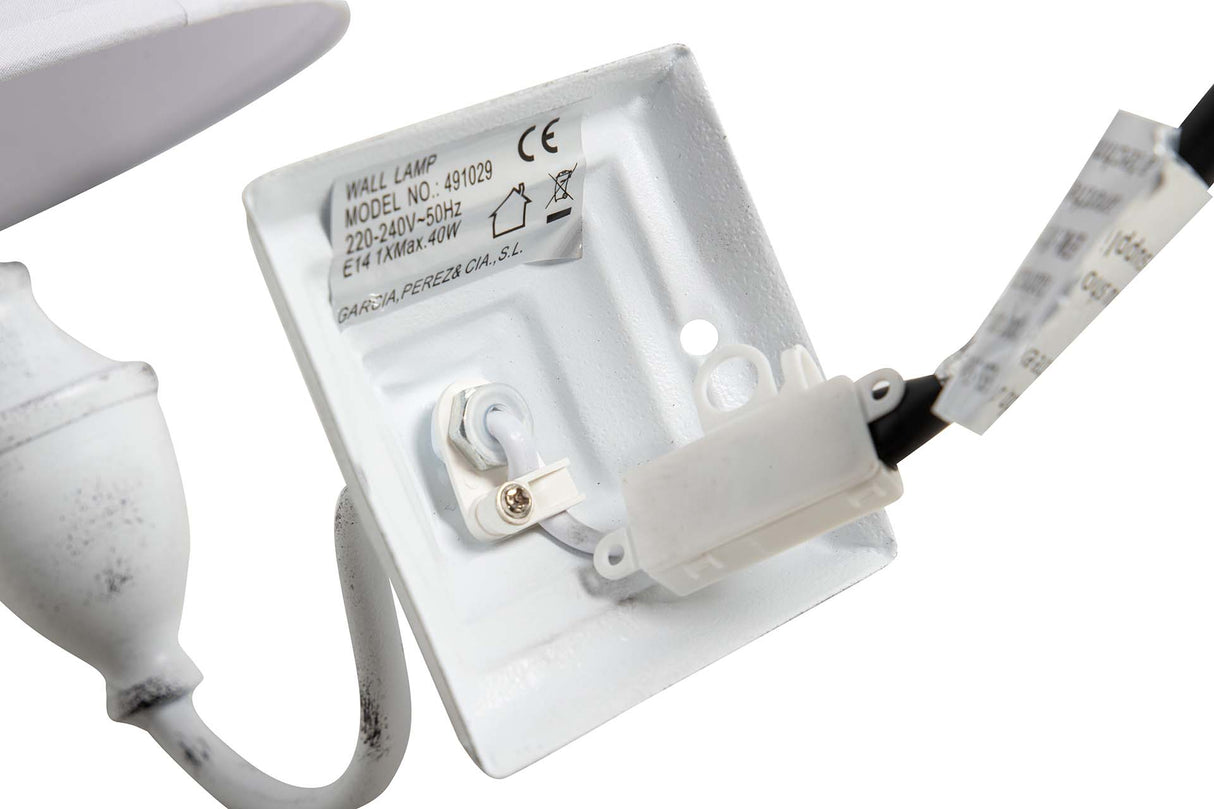 APLIQUE DE PARED METAL GRIS 20x27x30 CM