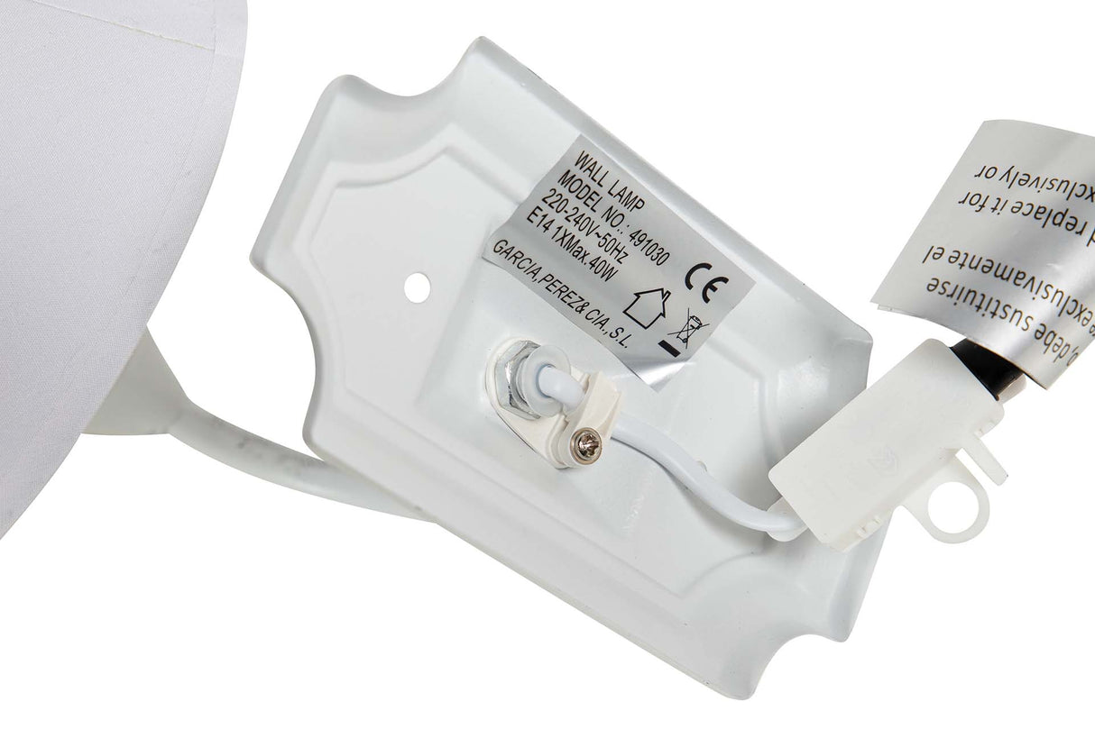 APLIQUE DE PARED METAL GRIS 27x20x26 CM