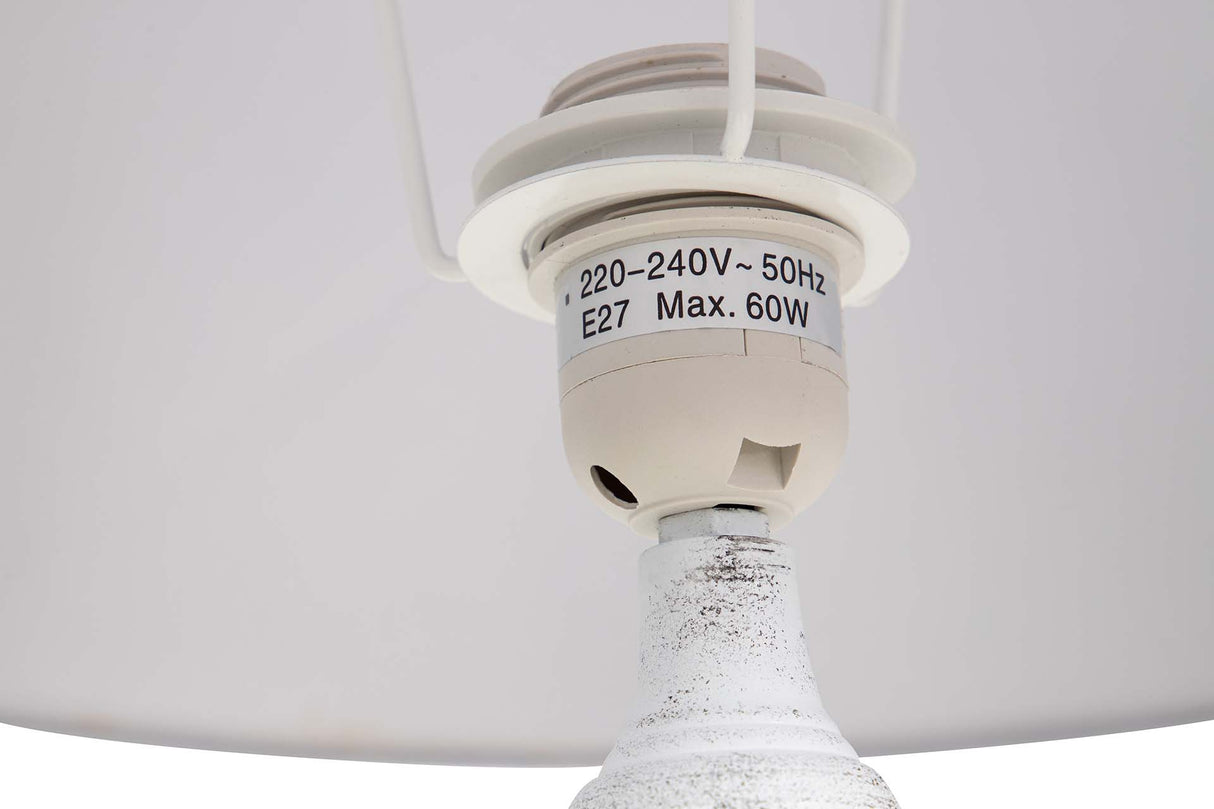 LAMPARA DE PIE METAL GRIS 38x38x150 CM