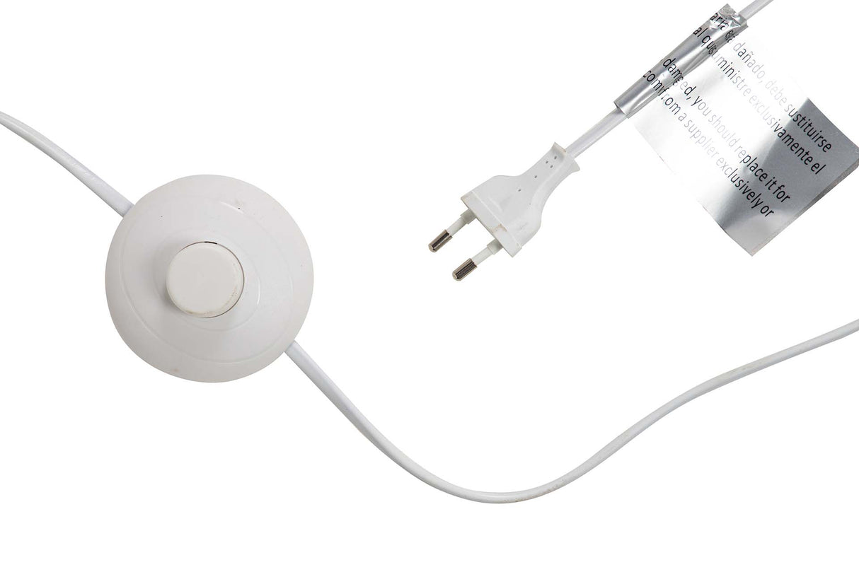 LAMPARA DE PIE METAL GRIS 38x38x150 CM