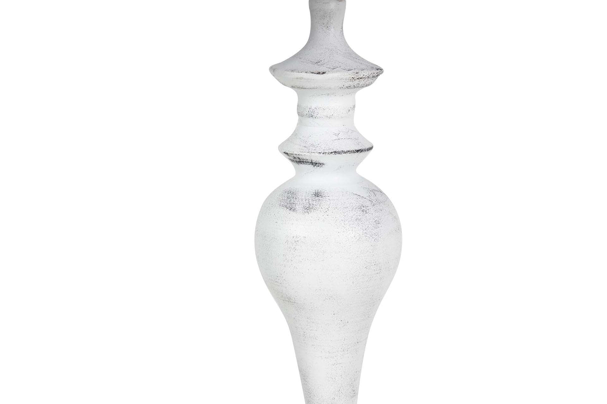 LAMPARA DE PIE METAL GRIS 38x38x155 CM