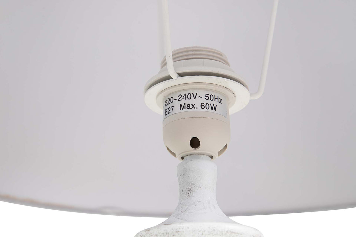 LAMPARA DE PIE METAL GRIS 38x38x155 CM