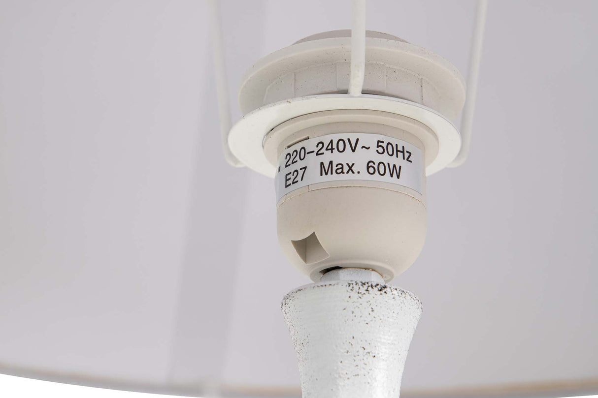 LAMPARA DE PIE METAL GRIS 38x38x155 CM