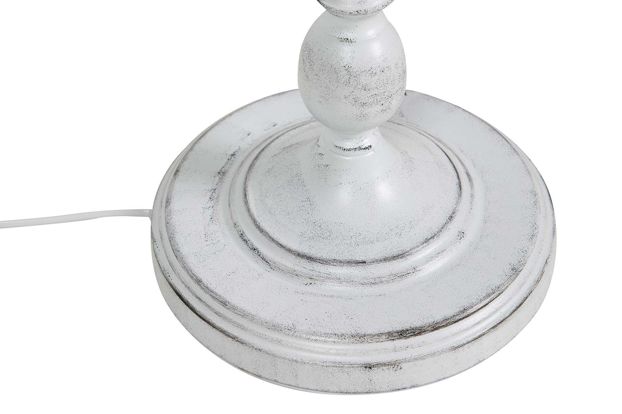 LAMPARA DE PIE METAL GRIS 38x38x155 CM