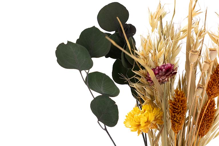 BOUQUET FLORES SILVERESTRES PRESERVADAS 26x15x43CM