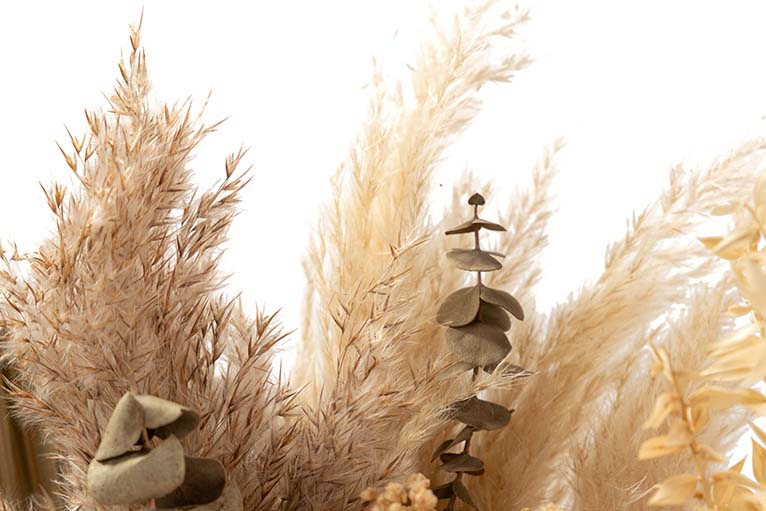 BOUQUET FLORES SILVERESTRES PRESERVADAS 26x15x43CM