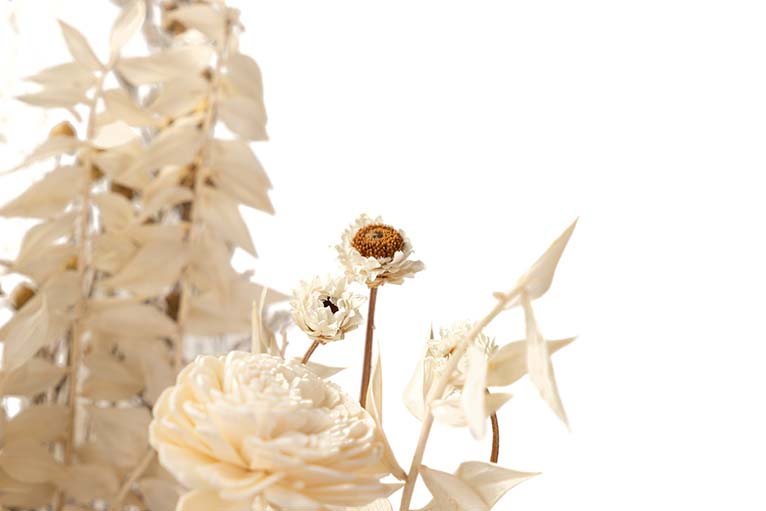 BOUQUET FLORES SILVERESTRES PRESERVADAS 26x15x43CM