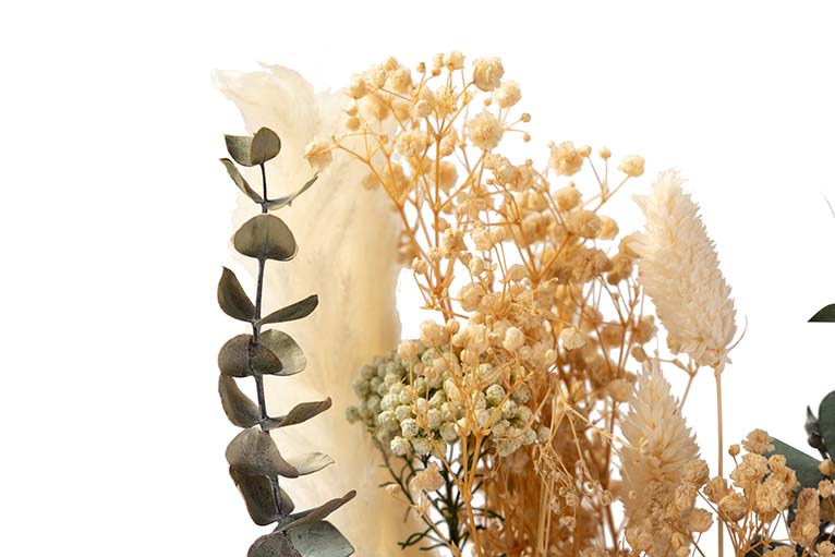 BOUQUET FLORES SILVERESTRES PRESERVADAS 26x15x43CM