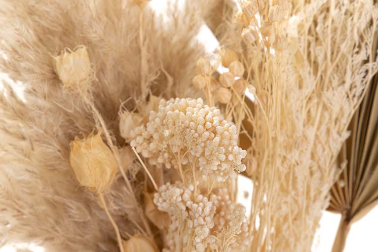 BOUQUET FLORES SILVERESTRES PRESERVADAS 30x14x68CM