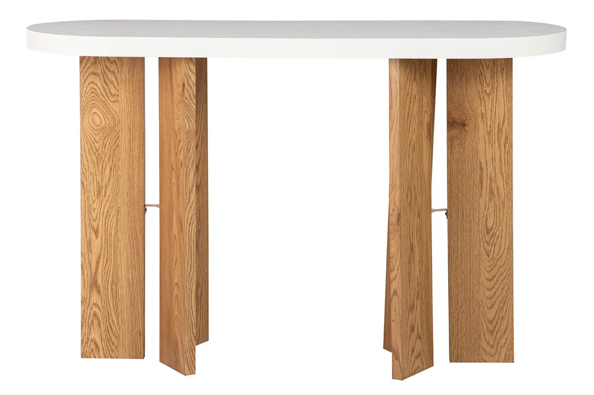 MDF braune weiße Konsole 120x40x75 cm