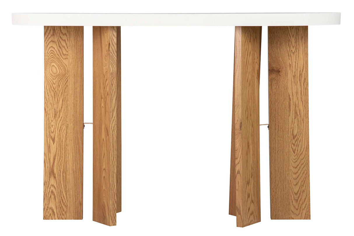 MDF braune weiße Konsole 120x40x75 cm