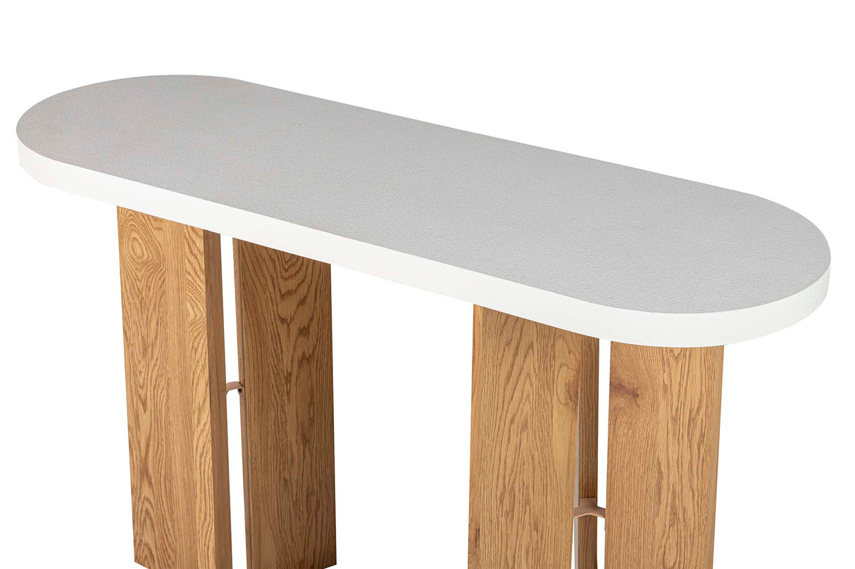 MDF braune weiße Konsole 120x40x75 cm