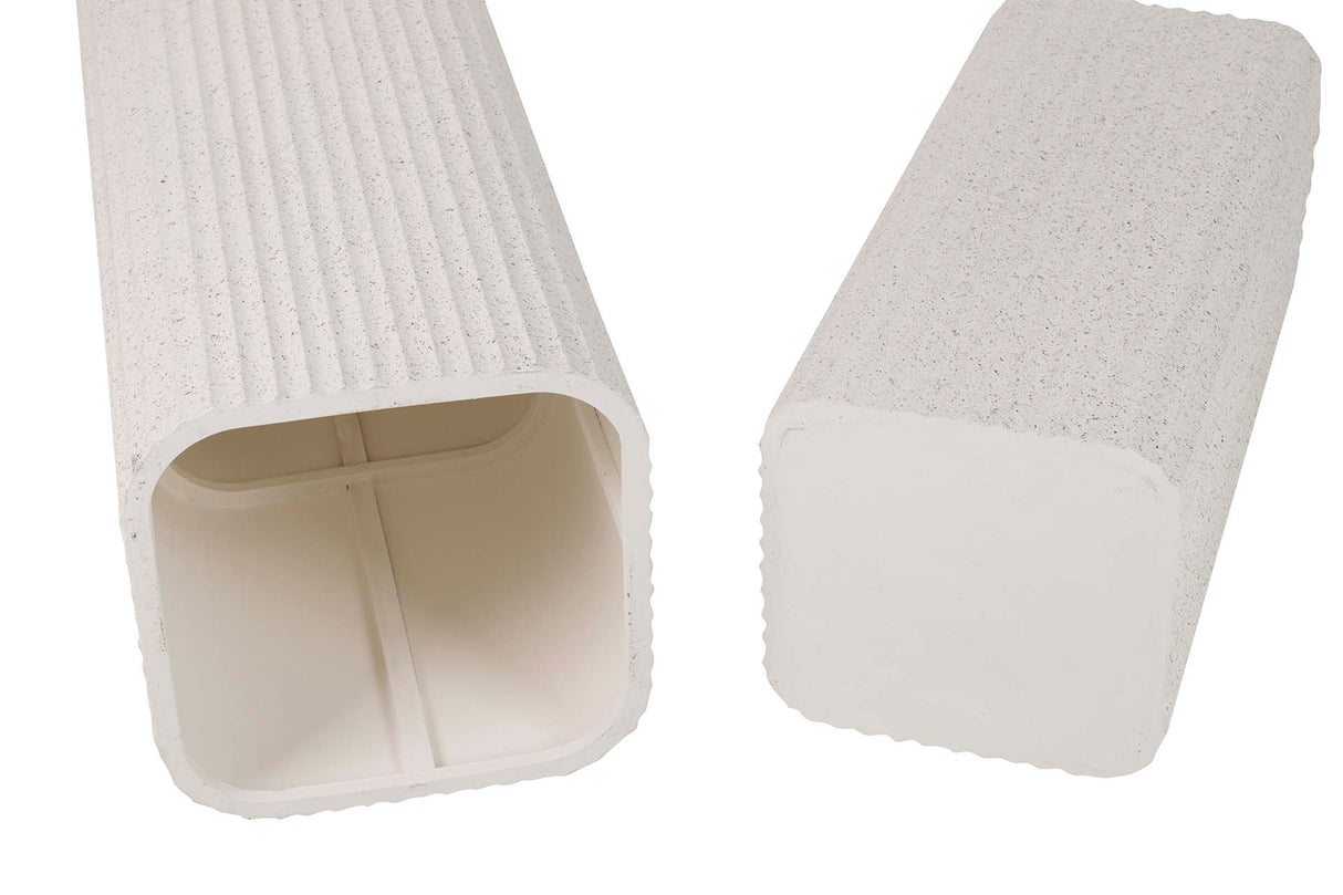 Définir 2 piédestaux MDF 36x36x81 31x31x66 cm