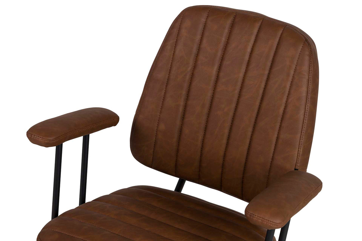 Cadeira de mesa ajustável marrom 65x68x97/103 cm