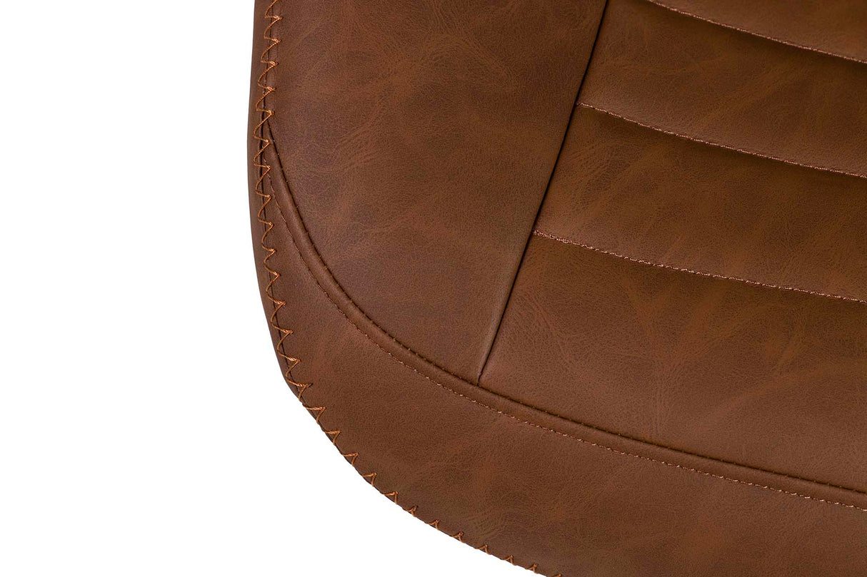 Einstellbarer Schreibtischstuhl Brown 71x65x112/120 cm