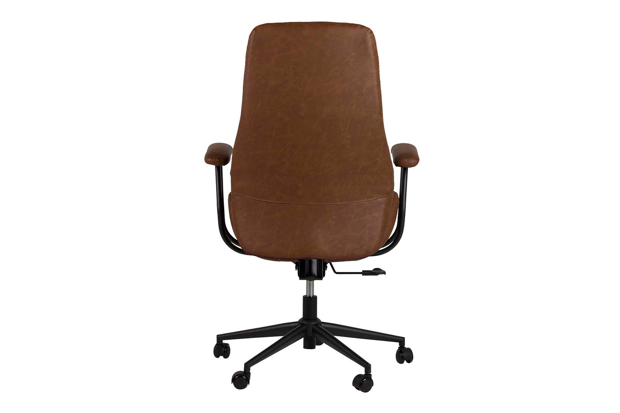 Einstellbarer Schreibtischstuhl Brown 71x65x112/120 cm