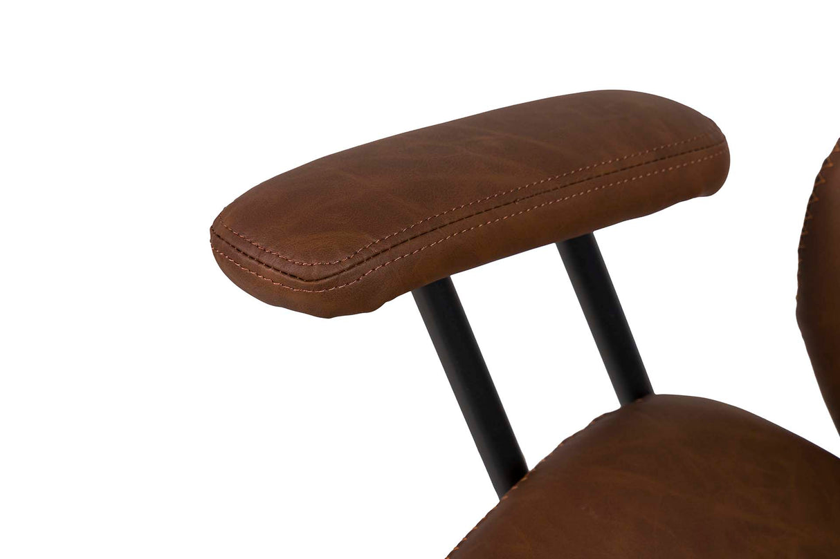 Einstellbarer Schreibtischstuhl Brown 71x65x112/120 cm