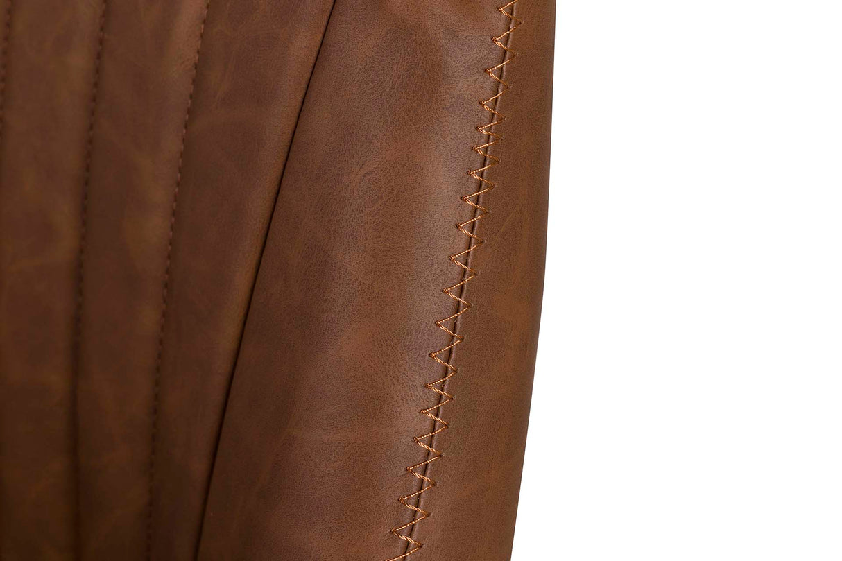 Einstellbarer Schreibtischstuhl Brown 71x65x112/120 cm