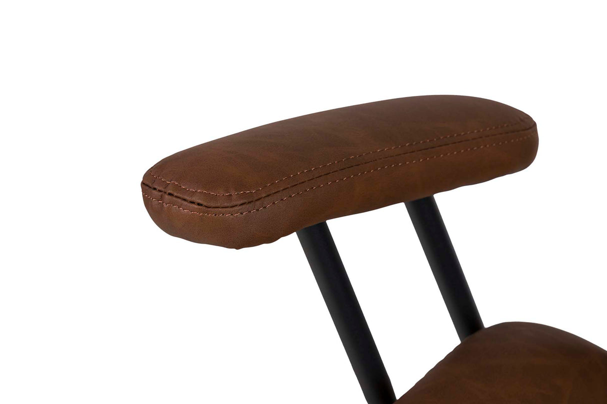 Einstellbarer Schreibtischstuhl Brown 71x65x112/120 cm