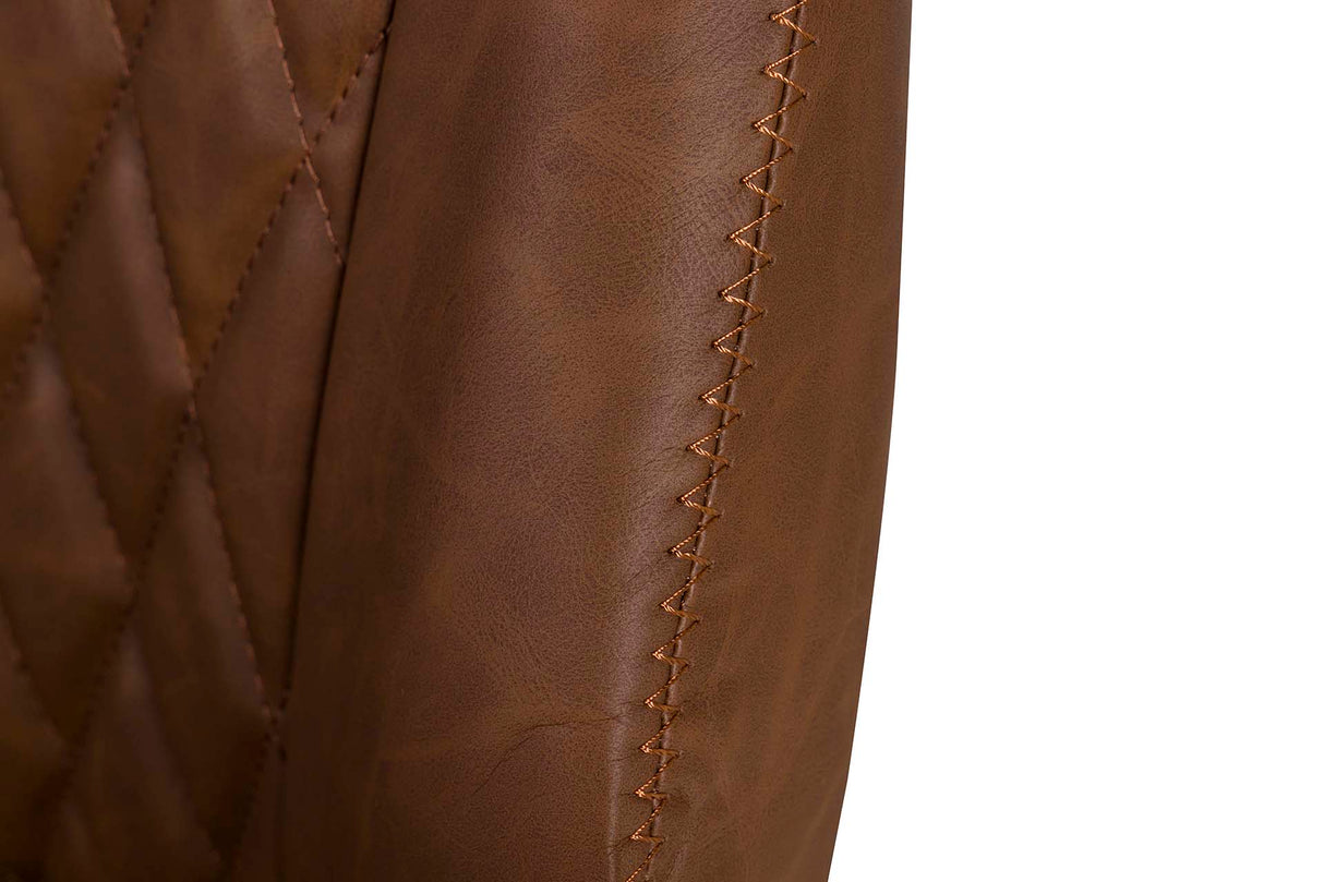 Einstellbarer Schreibtischstuhl Brown 71x65x112/120 cm