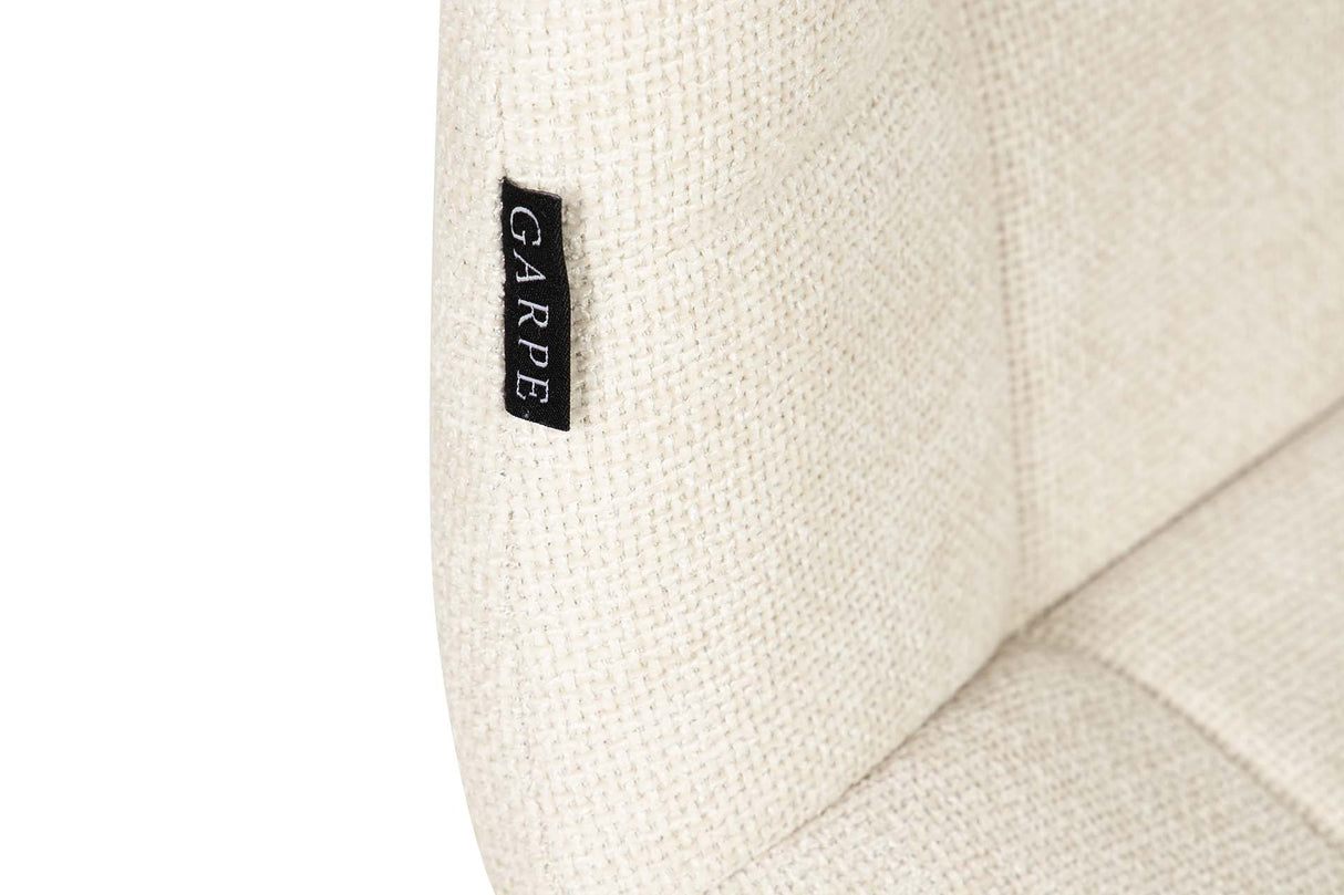 SILLA METAL POLIESTER BEIGE NEGRO 48x56x80 CM