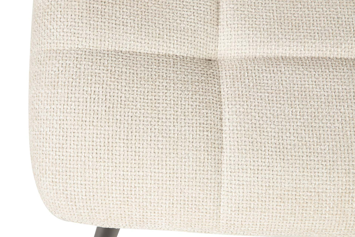 SILLA METAL POLIESTER BEIGE NEGRO 48x56x80 CM