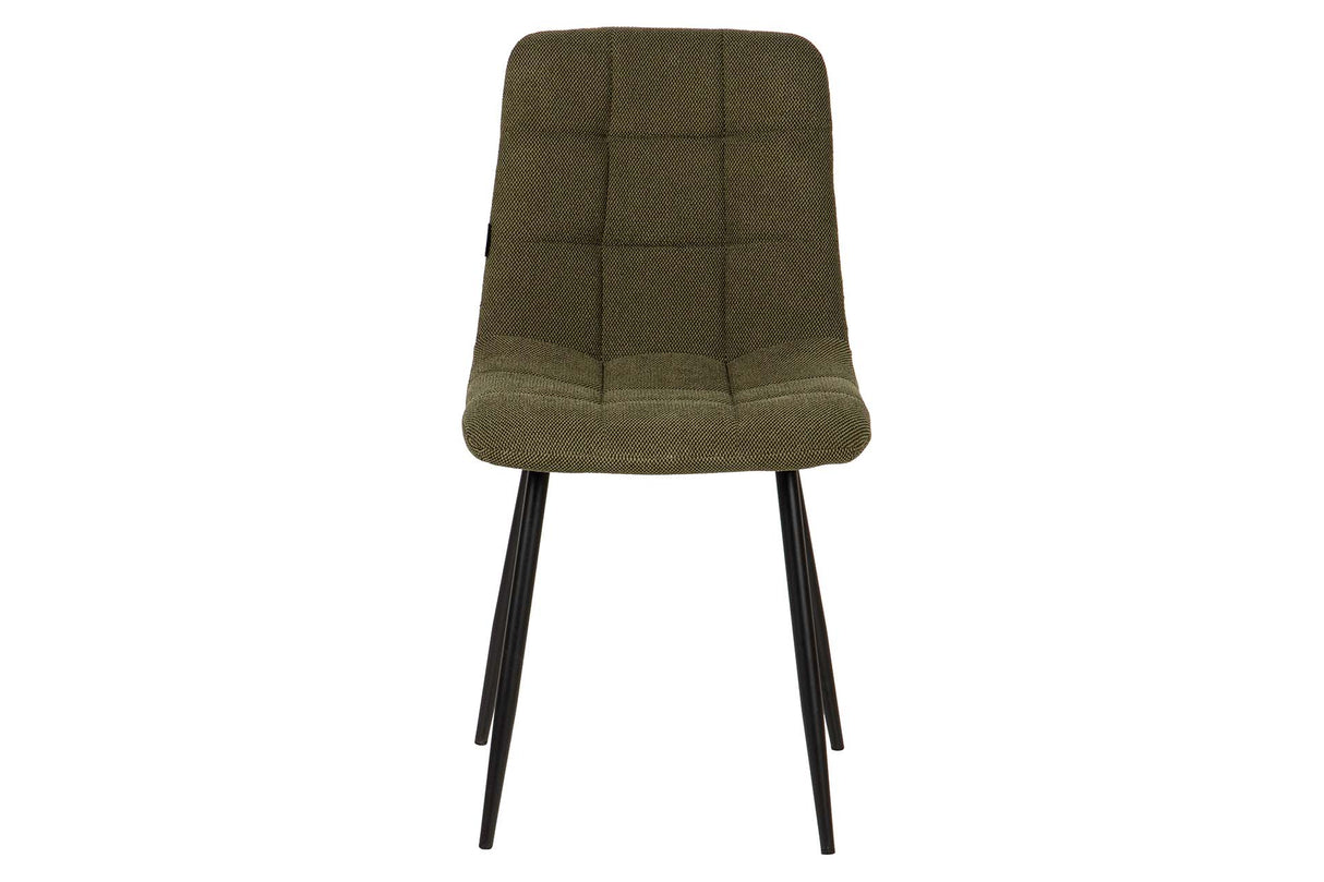 SILLA METAL POLIESTER VERDE NEGRO 48x56x80 CM