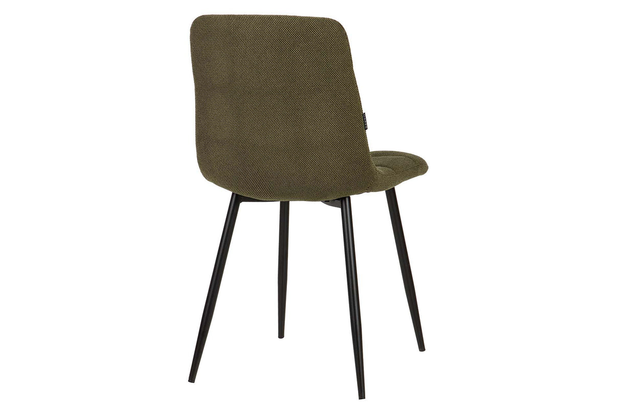 SILLA METAL POLIESTER VERDE NEGRO 48x56x80 CM
