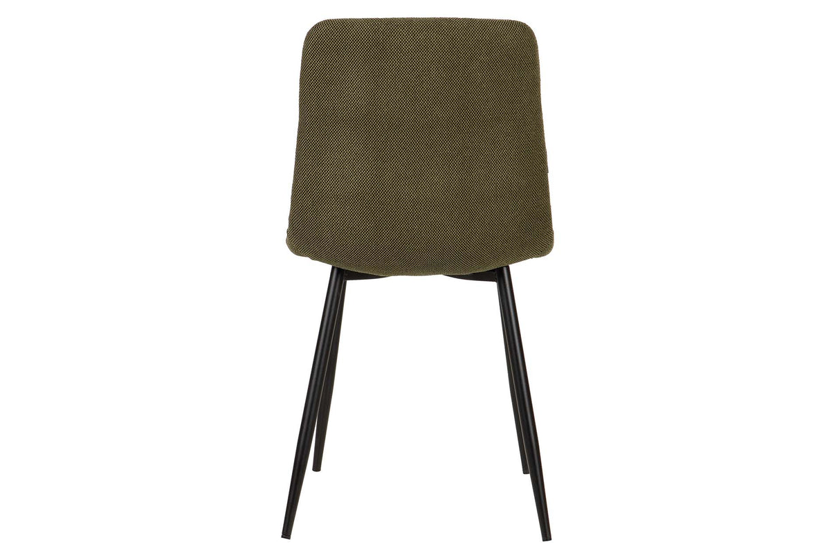 SILLA METAL POLIESTER VERDE NEGRO 48x56x80 CM