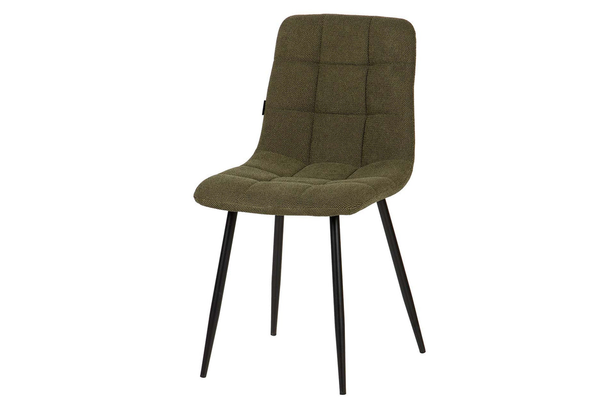 SILLA METAL POLIESTER VERDE NEGRO 48x56x80 CM