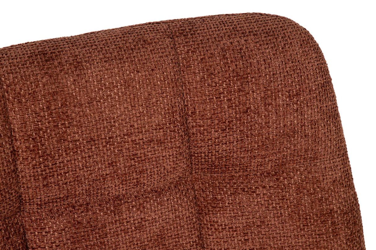 SILLA METAL POLIESTER GRANATE NEGRO 48x56x80 CM