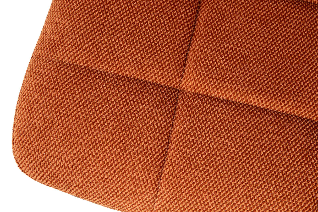 SILLA METAL POLIESTER NARANJA NEGRO 48x56x80 CM