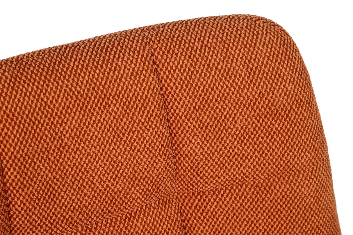 SILLA METAL POLIESTER NARANJA NEGRO 48x56x80 CM