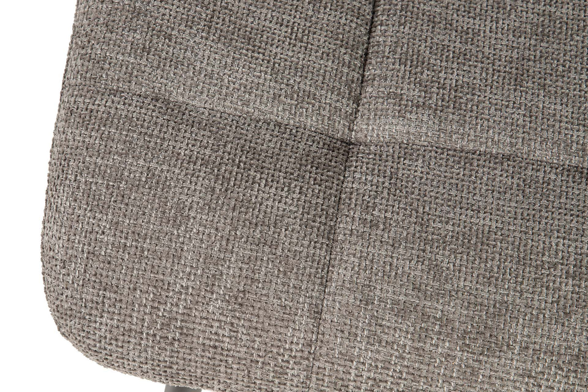 SILLA METAL POLIESTER GRIS NEGRO 48x56x80 CM