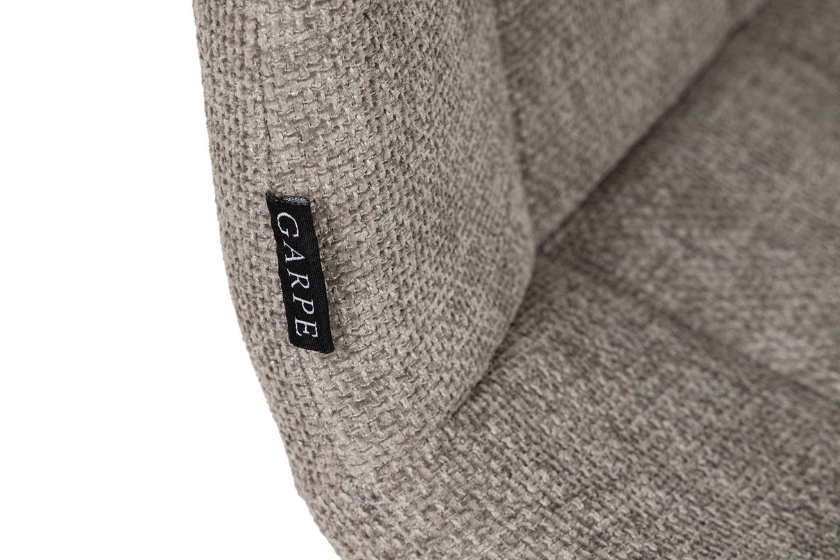 SILLA METAL POLIESTER GRIS NEGRO 48x56x80 CM