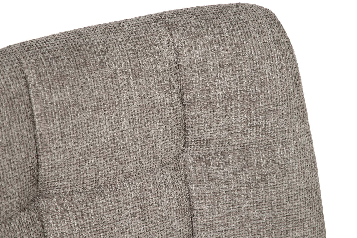 SILLA METAL POLIESTER GRIS NEGRO 48x56x80 CM