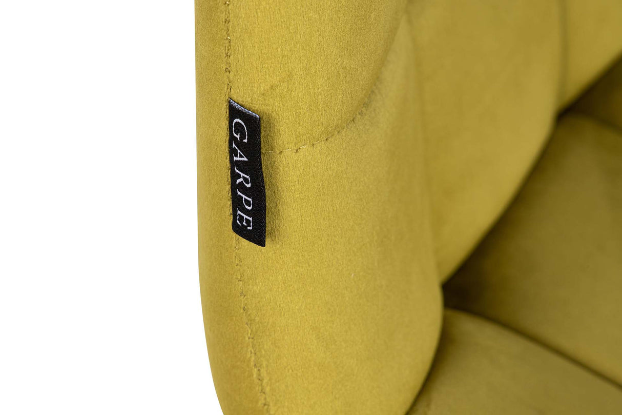 SILLA METAL VELVET VERDE NEGRO 48x56x80 CM