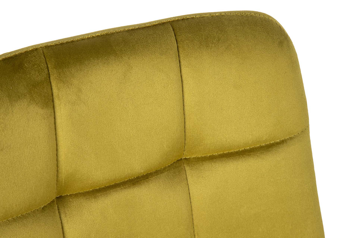 SILLA METAL VELVET VERDE NEGRO 48x56x80 CM